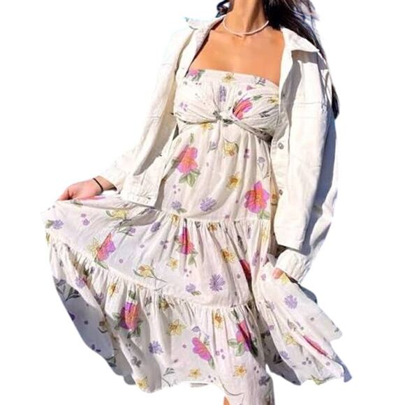 Free People Luna Convertible Maxi Dress, Medium - Picture 3 of 7